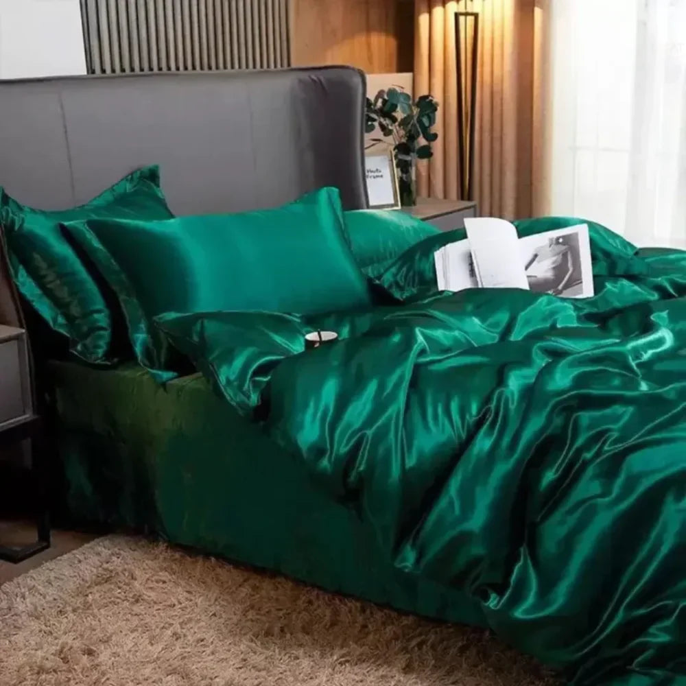 Conjunto de Roupas de Cama de Cetim - Âncora