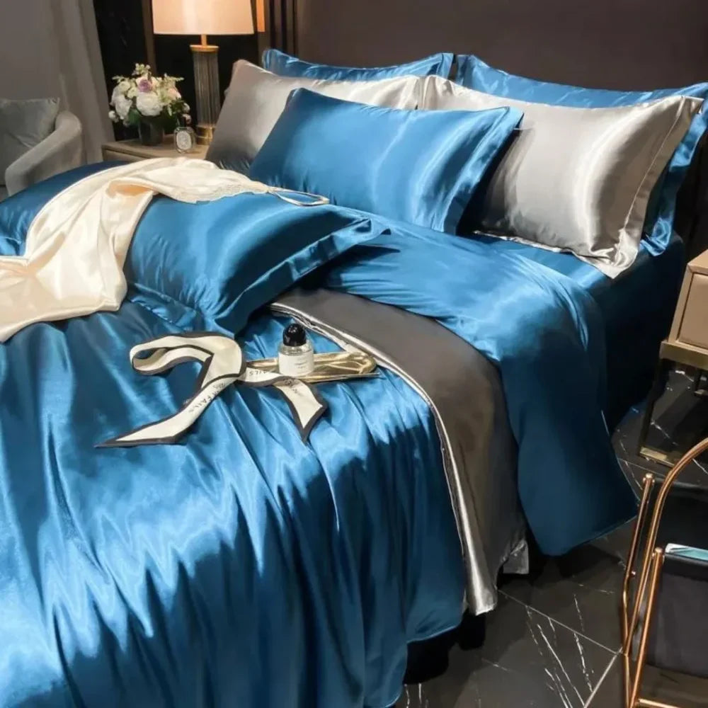 Jogo de Cama Paris em Seda 4 Peças - Âncora
