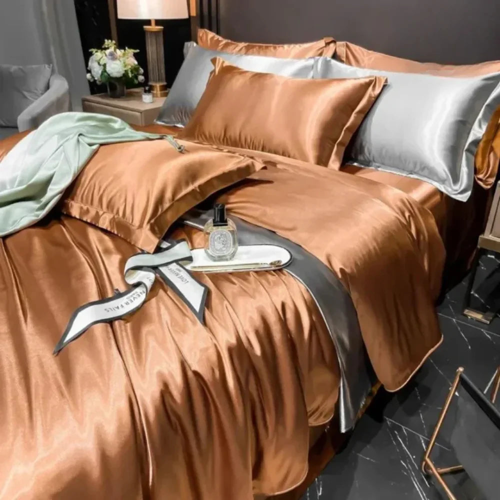 Jogo de Cama Paris em Seda 4 Peças - Âncora